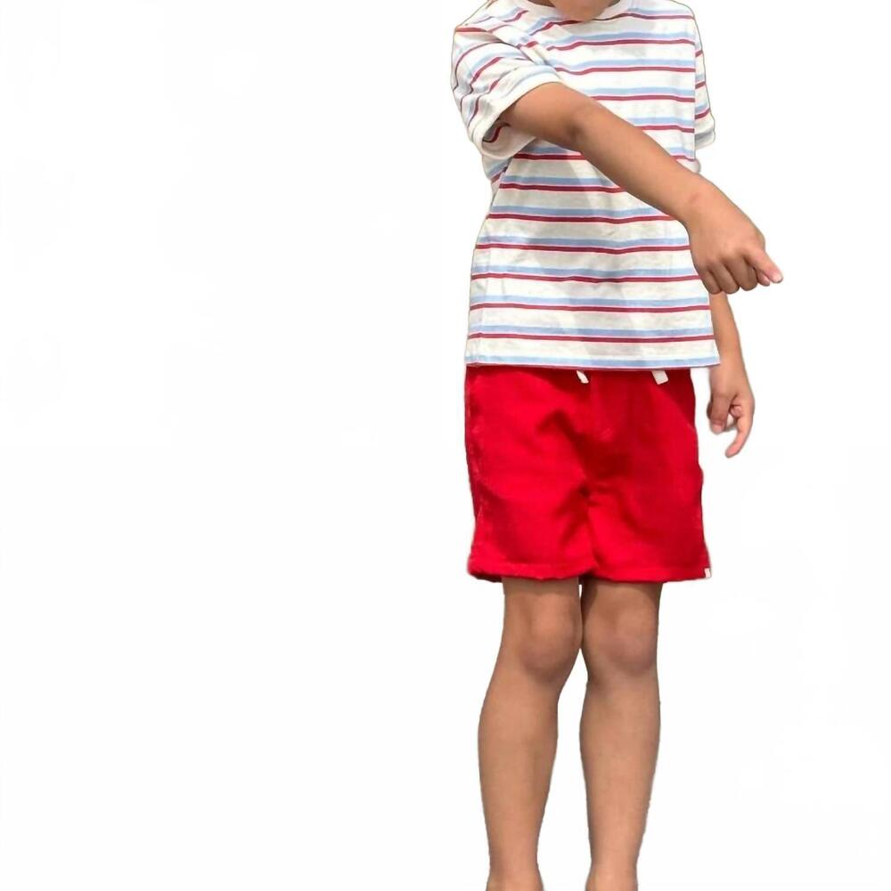 NEW ME & HENRY boys marine top in red/blue/cream